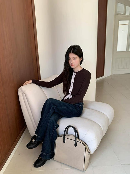 エレガントクラッシュストライプTシャツ