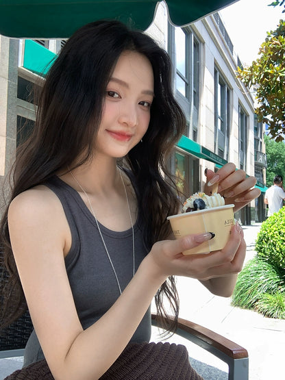 グレー カジュアル ロングドレス