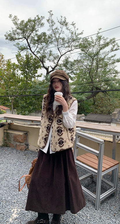 フェアアイルウールベストコート