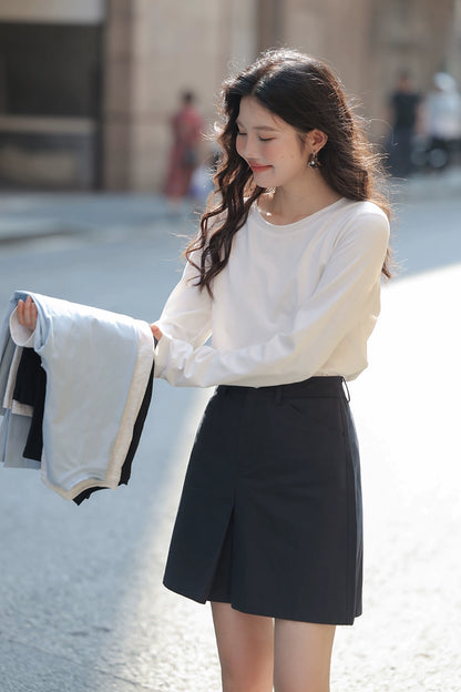 ルーズコットン長袖Tシャツ