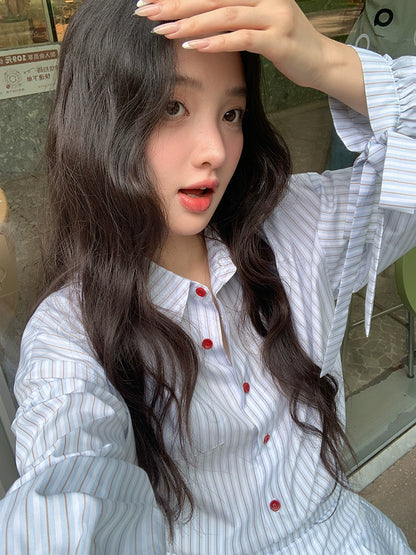 シックフリルハイウエストワンピース