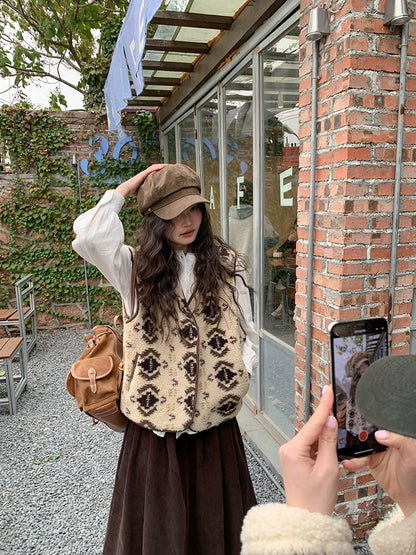 フェアアイルウールベストコート