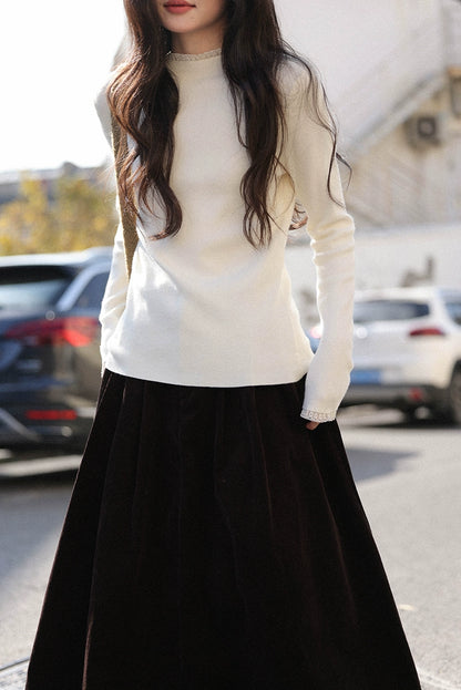 パッチワークニットパンツセール