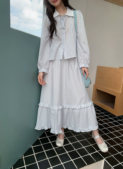 ストライプツーピースセット