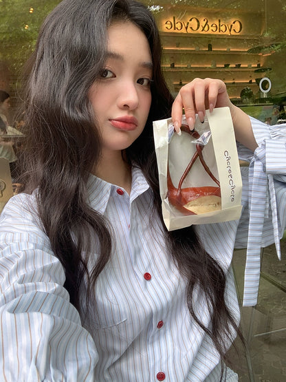 シックフリルハイウエストワンピース