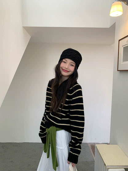 シック・ストライプ・ポロ・ドレス