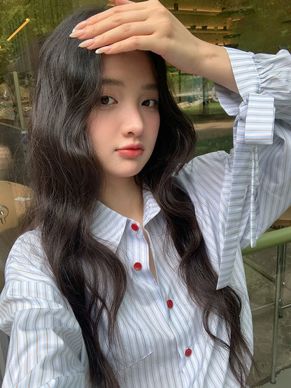 シックフリルハイウエストワンピース