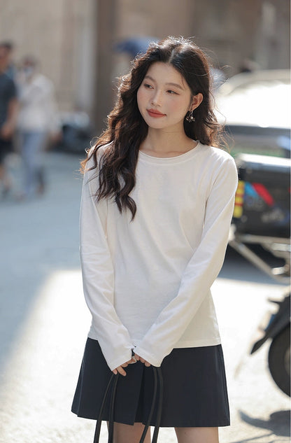 ルーズコットン長袖Tシャツ