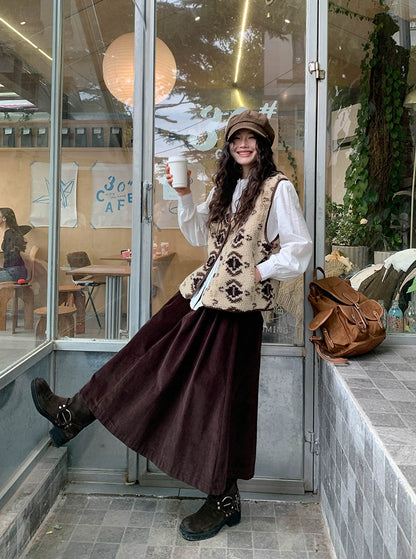 フェアアイルウールベストコート