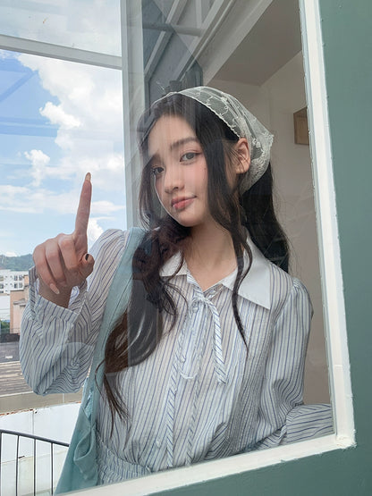 ストライプツーピースセット