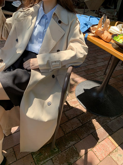 シックロングトレンチコート