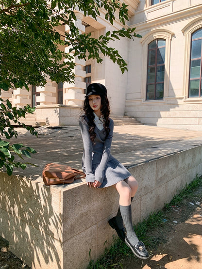 グレーポロカジュアルセット