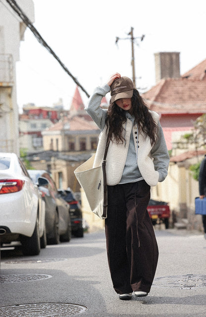 レイヤードウールベスト