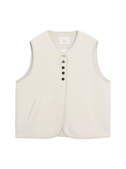 レイヤードウールベスト