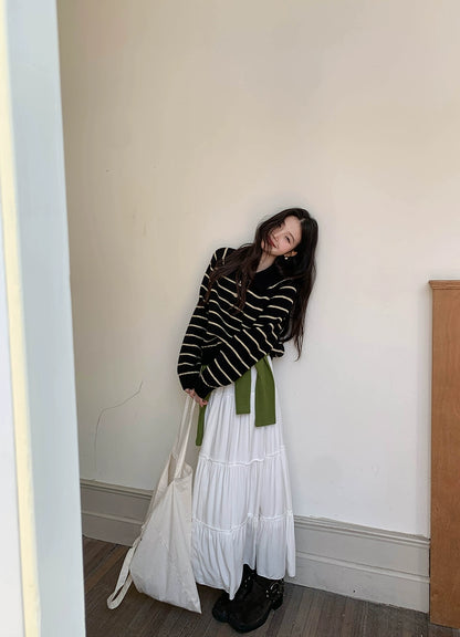 シック・ストライプ・ポロ・ドレス