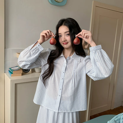 ストライプツーピースセット