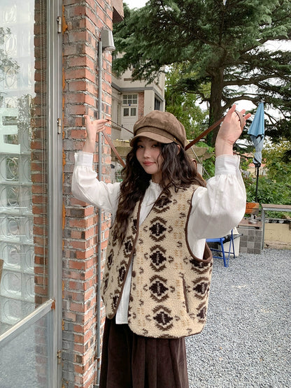 フェアアイルウールベストコート