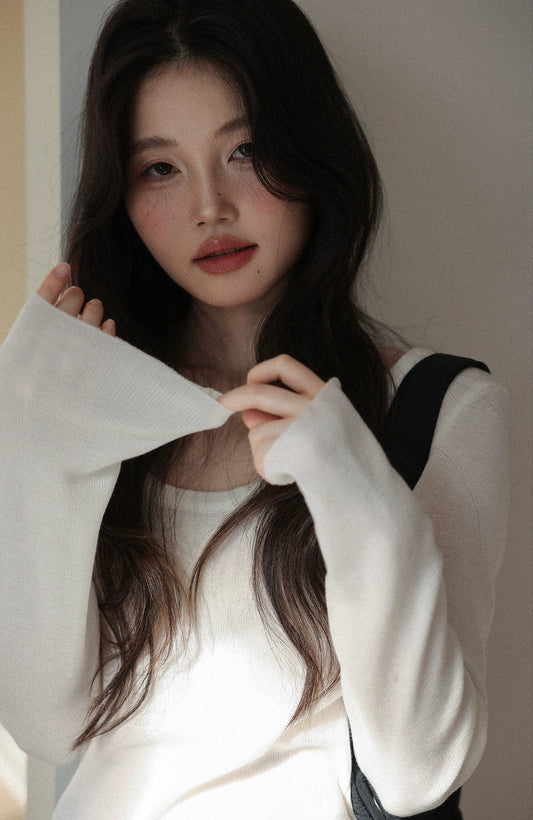 雲の山ニットトップス