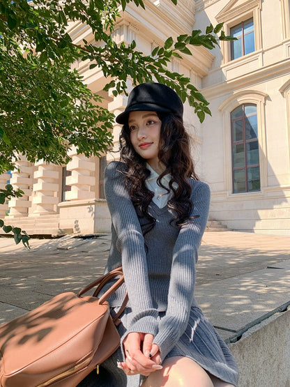 グレーポロカジュアルセット