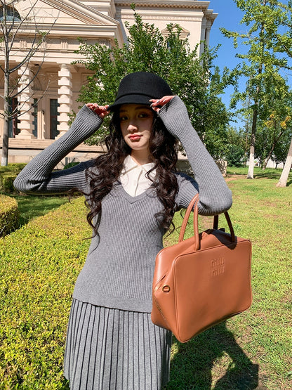 グレーポロカジュアルセット