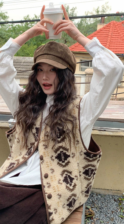 フェアアイルウールベストコート