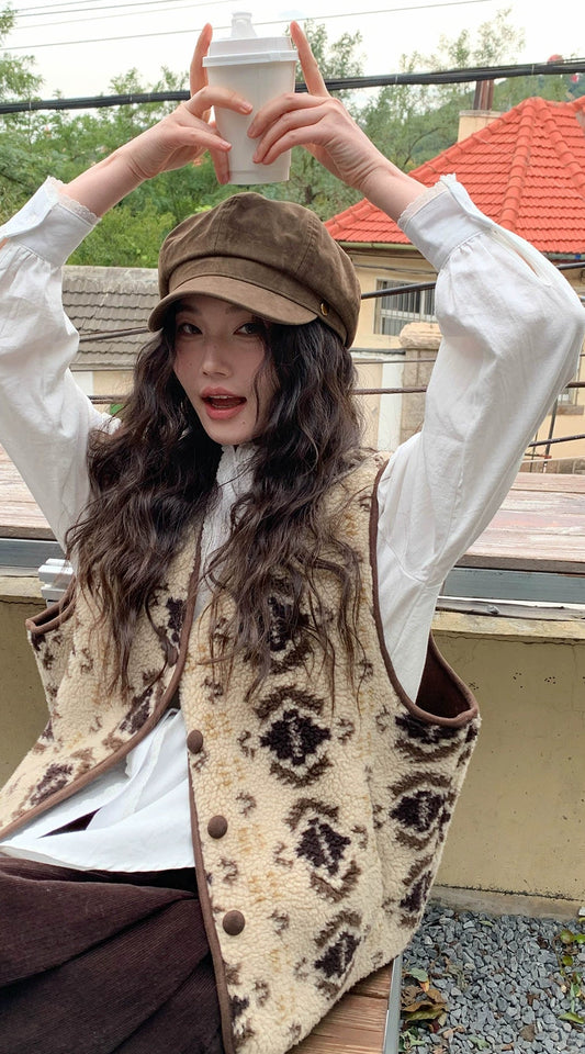 フェアアイルウールベストコート