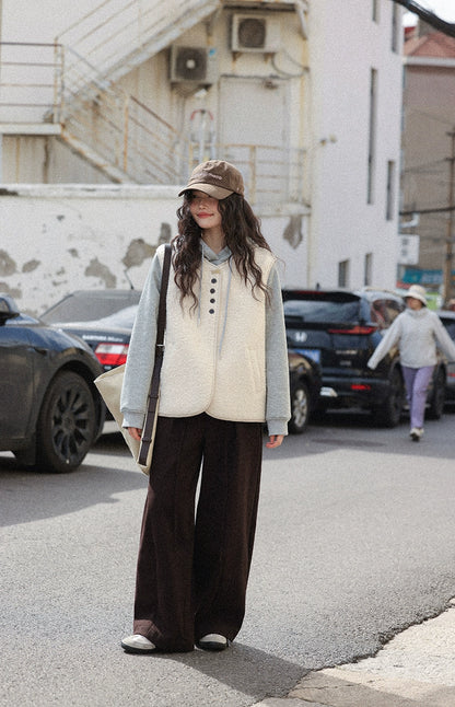 レイヤードウールベスト