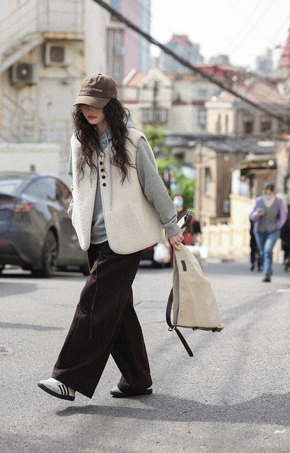 レイヤードウールベスト