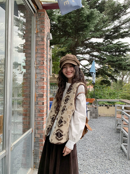 フェアアイルウールベストコート