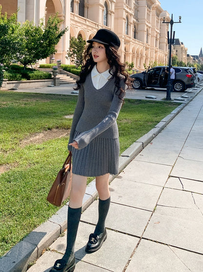 グレーポロカジュアルセット