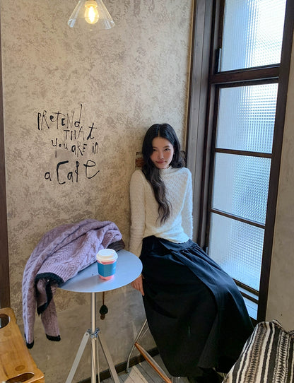 エレガントニットレーストップ