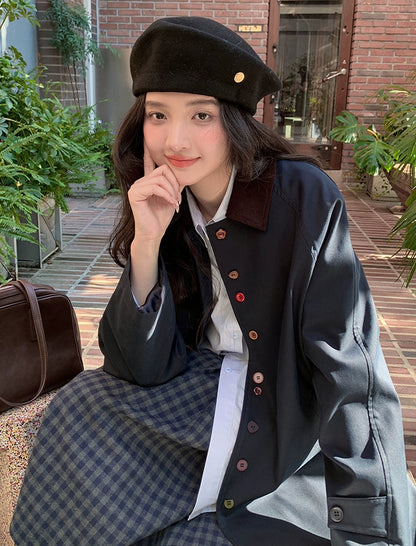 モダンスラウチートレンチコート