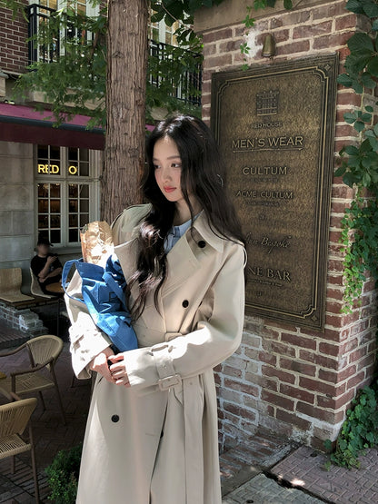 シックロングトレンチコート