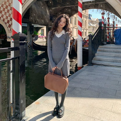 グレーポロカジュアルセット