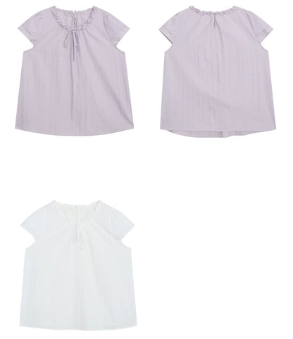 パープルサマークロップトップ