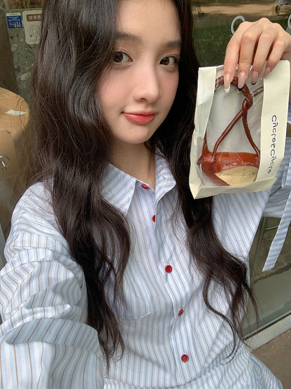 シックフリルハイウエストワンピース