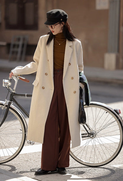 レトロブラウンコーデュロイブレザー