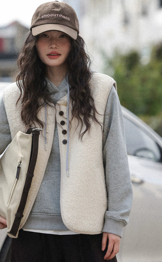 レイヤードウールベスト