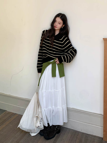 シック・ストライプ・ポロ・ドレス