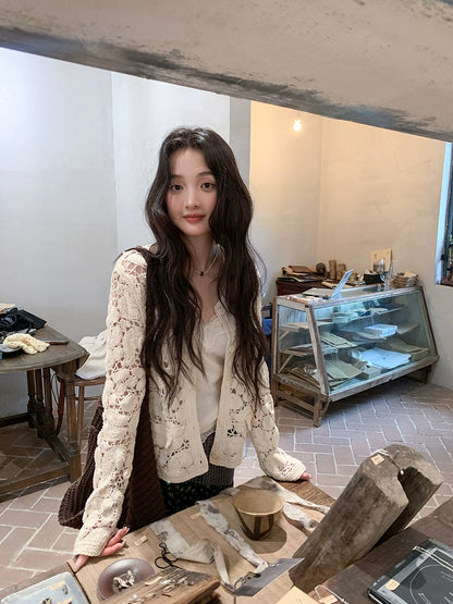 レトロ花柄マキシスカート