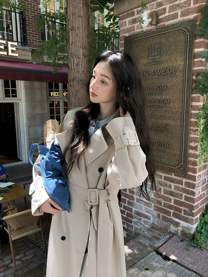 シックロングトレンチコート