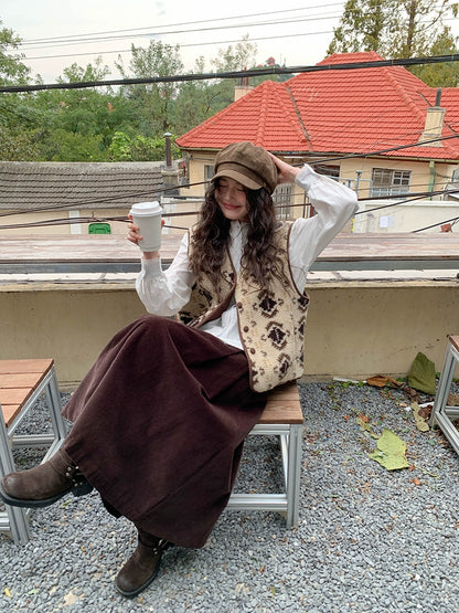 フェアアイルウールベストコート