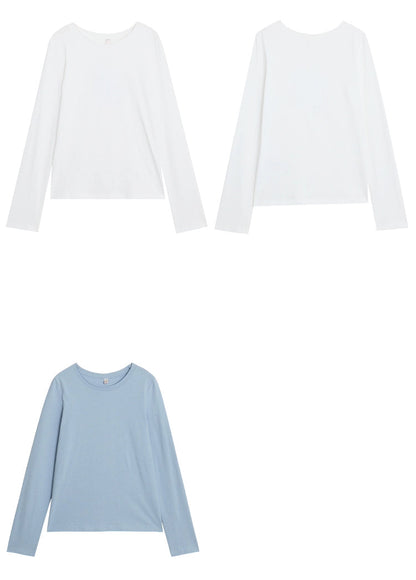 ルーズコットン長袖Tシャツ