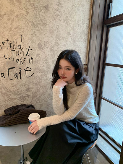 エレガントニットレーストップ