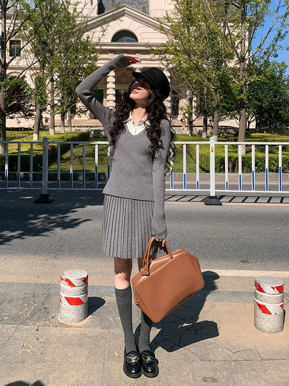 グレーポロカジュアルセット