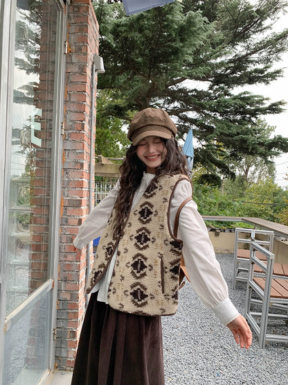 フェアアイルウールベストコート