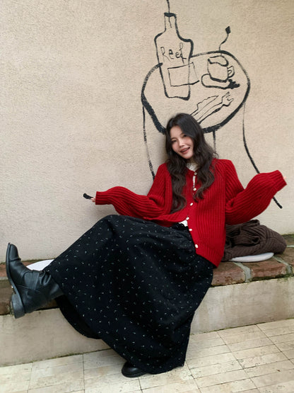 チャンキー ニット カーディガン