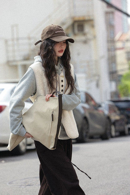 レイヤードウールベスト