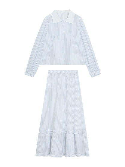 ストライプツーピースセット