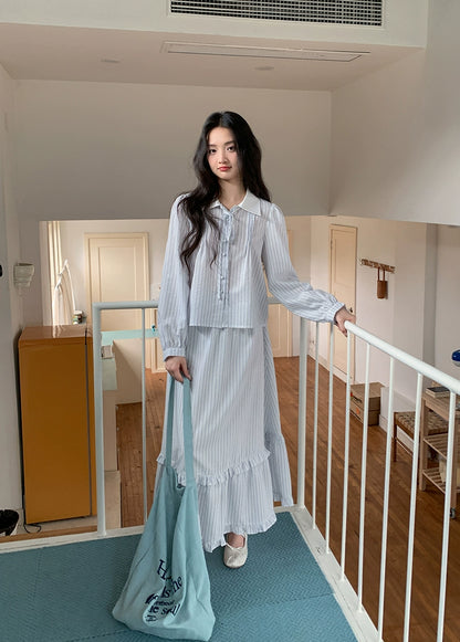 ストライプツーピースセット